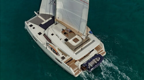 Fountaine Pajot 45 Charter Phuket: aerial view